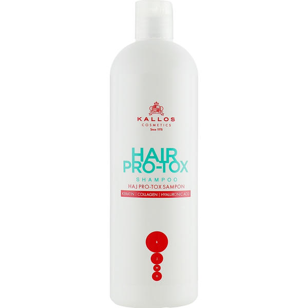 Kallos Cosmetics Hair Pro-tox Shampoo, Шампунь для волос с кератином, коллагеном и гиалуроновой кислотой