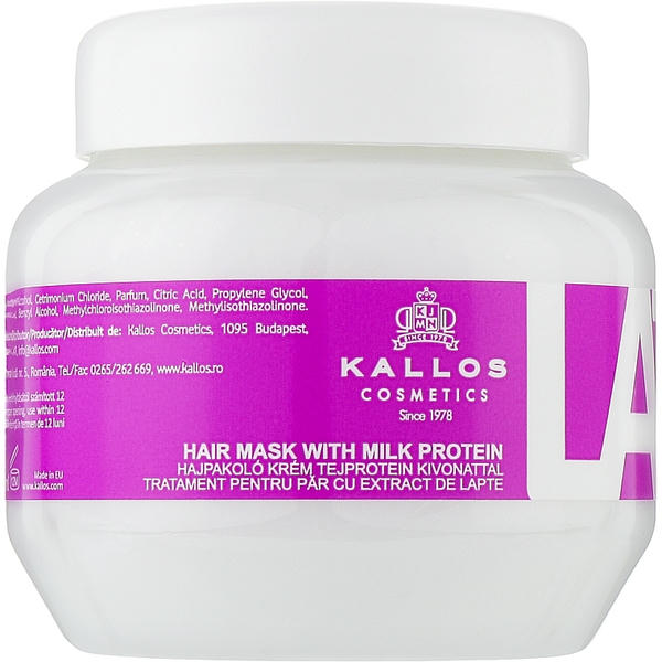 Kallos Cosmetics Latte With Milk Protein Mask, Маска для поврежденных волос