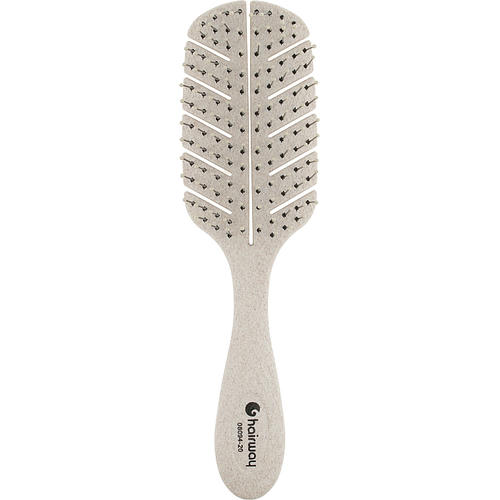 Hairway Eco Corn, Щетка для волос массажная, 10-рядная, кремовая