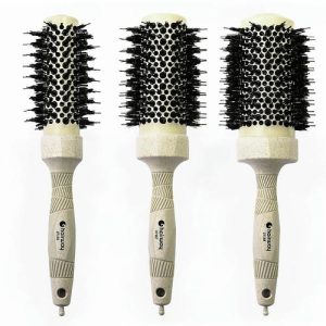 Hairway Organica Eco New, Термобрашинг, бежевый, d 53/93 mm с щетиной кабана