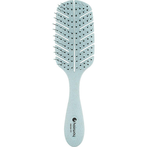 Hairway Eco Corn, Щетка для волос массажная, 10-рядная, голубая
