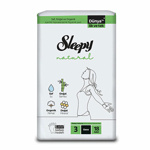 Гигиеническая прокладка Sleepy Natural Ultra Sensitive, 18 шт. — изображение 2