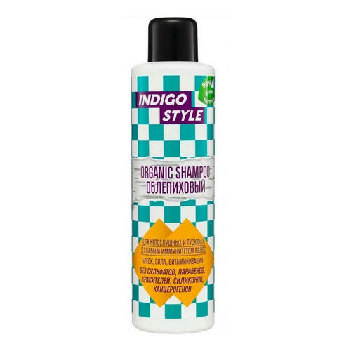 Indigo Шампунь для волос органик с облепихой / Style Organic Shampoo, 1000 мл