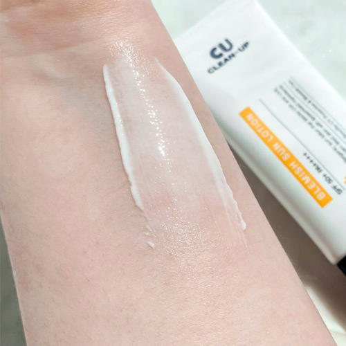 CU SKIN Clean Up Blemish Sun Lotion SPF 50+ PA++++ Лёгкий гипоаллергенный солнцезащитный лосьон, 60 мл. — изображение 3