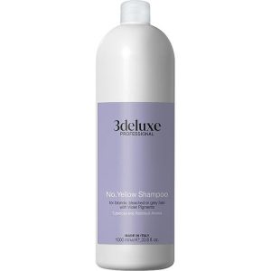 3DeLuXe No Yellow Shampoo For Blande Bleached Or Grey Hair With Violet Pigments, Антижелтый шампунь для светлых, осветленных, мелированных и седых волос