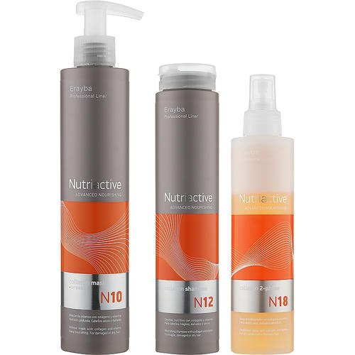 Erayba Nutriactive Advanced Nourishing (shmp/250ml + spray/200ml + mask/250ml), Набор — изображение 2