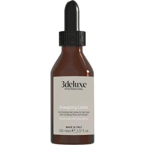 3DeLuXe Energizing Lotion For Thinning Hair Prone To Hair Loss With Ginseng Root And Keratin, Энергетический лосьон для стимуляции роста волос с экстрактом корня женьшеня и кератином