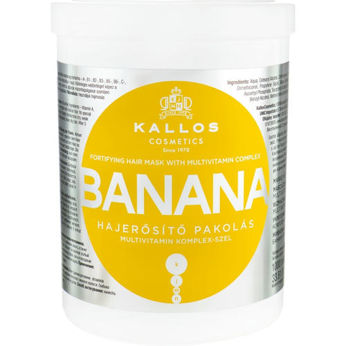 Kallos Cosmetics Banana Mask, Маска для укрепления волос с экстрактом банана