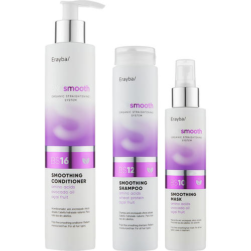 Erayba Bio Smooth Smoothing After Care (shmp/250ml + cond/250ml + mask/150ml), Набор — изображение 2