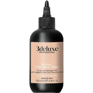 3DeLuXe Instant Filler Glow Water For Dry And Damaged Hair With Vegetal Keratin And Hyaluronic Acid, Экспресс-филлер для придания блеска волосам с растительным кератином и гиалуроновой кислотой