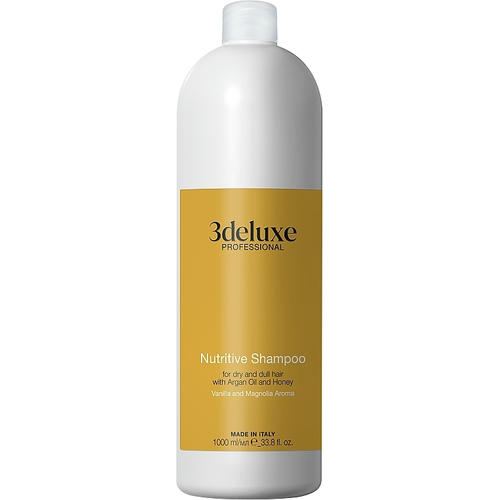 3DeLuXe Nutritive Shampoo For Dry And Dull Hair With Argan Oil And Honey, Питательный шампунь для сухих и ослабленных волос с медом и маслом арганы