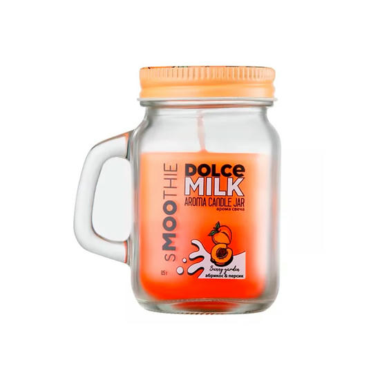 Свеча-смузи ароматическая `DOLCE MILK` Абрикос и персик