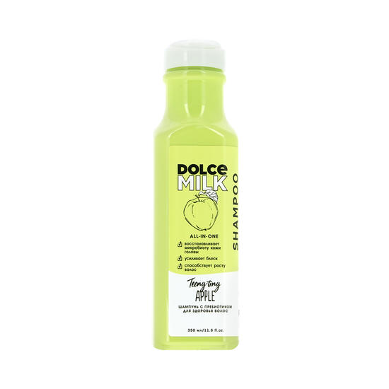 Шампунь для волос `DOLCE MILK` Райские яблочки с пребиотиком (для здоровья волос) 350 мл