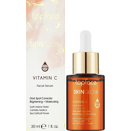 TopFace Skin Glow Vegan Vitamin C Facial Serum, Сыворотка для лица с витамином С — изображение 2