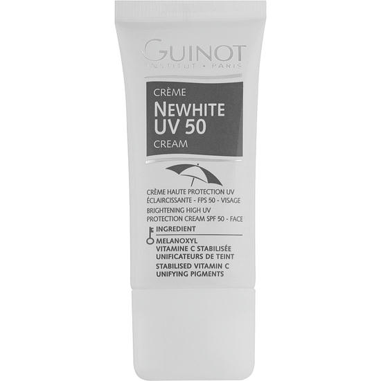 Guinot Newhite Brightening Uv Shield SPF 50, Осветляющий тонирующий крем для сияния кожи