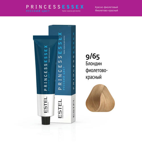 ESTEL PROFESSIONAL, 9/65 краска для волос, блондин фиолетово-красный / ESSEX Princess 60 мл — изображение 2