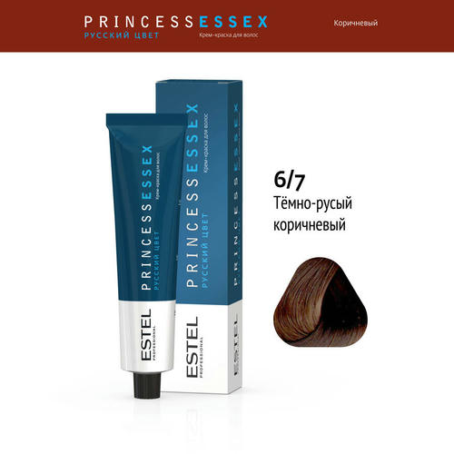 ESTEL PROFESSIONAL, 6/7 краска для волос, темно-русый коричневый / ESSEX Princess 60 мл — изображение 2