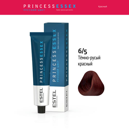 ESTEL PROFESSIONAL, 5/6 краска для волос, темно-русый красный / ESSEX Princess 60 мл — изображение 2