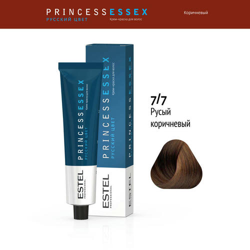 ESTEL PROFESSIONAL, 7/7 краска для волос, русый коричневый / ESSEX Princess 60 мл — изображение 2