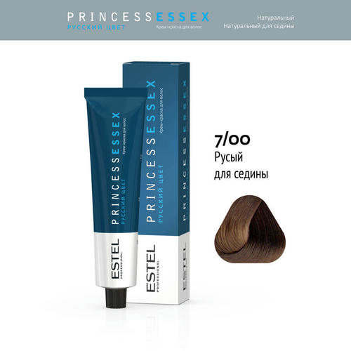ESTEL PROFESSIONAL, 7/00 краска для волос, средне-русый (для седины) / ESSEX Princess 60 мл — изображение 2