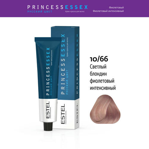 ESTEL PROFESSIONAL, 10/66 краска для волос, светлый блондин фиолетовый интенсивный / ESSEX Princess 60 мл — изображение 2