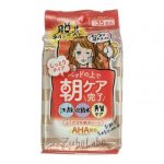 Sana Салфетки влажные для утреннего ухода за лицом - Zubolabo skin toning morning sheet, 35шт