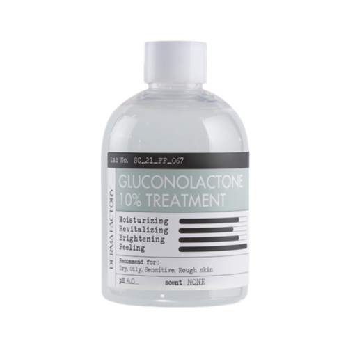 Derma Factory Тонер для лица с 10% PHA-кислотой - Gluconolactone 10% treatment, 250мл