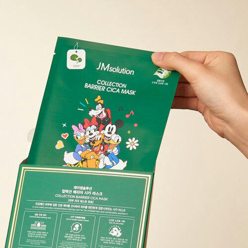 JMsolution Маска тканевая успокаивающая с центеллой – Disney collection barrier cica mask, 30мл — изображение 2