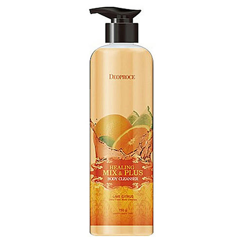 Deoproce Гель для душа лимон и цитрус - Healing mix & plus body cleanser lime citrus, 750г