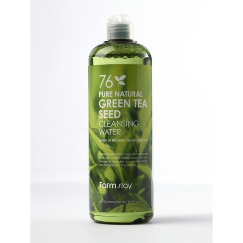 FarmStay Вода очищающая с экстрактом зеленого чая - Pure cleansing water green tea seed, 500мл — изображение 2