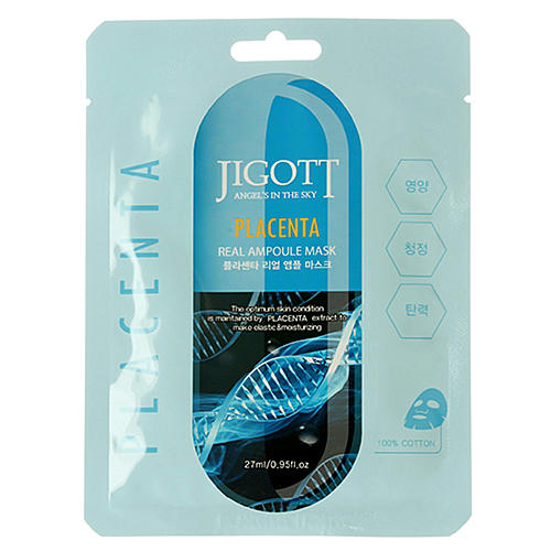 Jigott Маска ампульная с плацентой - Placenta real ampoule mask, 27мл