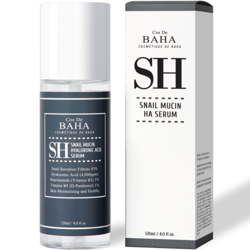 Cos De BAHA Сыворотка для лица с муцином улитки - Snail mucin hyalronic acid serum (SH), 120мл — изображение 4
