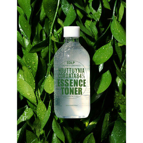 Derma Factory Тонер для лица с экстрактом хауттюйнии - Houttuynia cordata 84% essence toner, 300мл — изображение 3