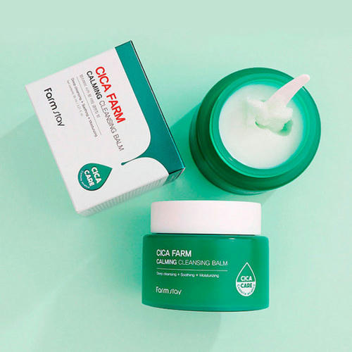 FarmStay Очищающий гидрофильный бальзам с центеллой - Cica Farm Calming Cleansing Balm, 95мл — изображение 2