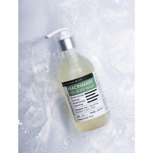Derma Factory Гель для душа успокаивающий с ниацинамидом - Niacinamide 10% body wash, 300мл — изображение 2