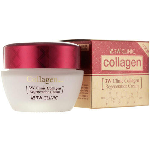 3W Clinic Крем для лица лифтинг с коллагеном – Collagen regeneration cream, 60мл