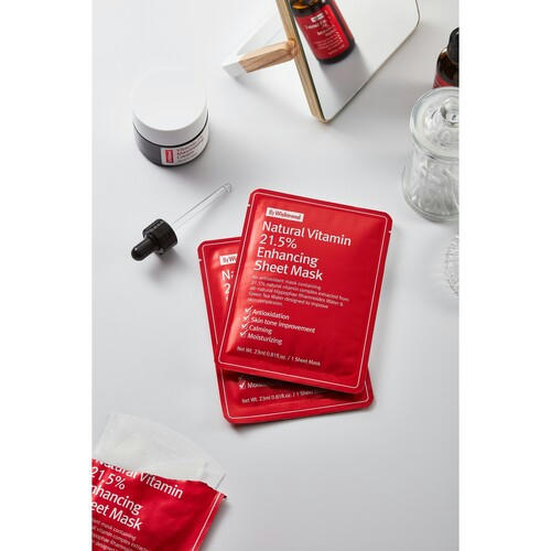 By Wishtrend Маска тканевая витаминная - Natural vitamin 21,5% enchancing sheet mask, 23мл — изображение 3