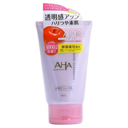 BCL Пена-скраб для лица с фруктовыми кислотами и минеральной глиной - Wash cleansing, 120г