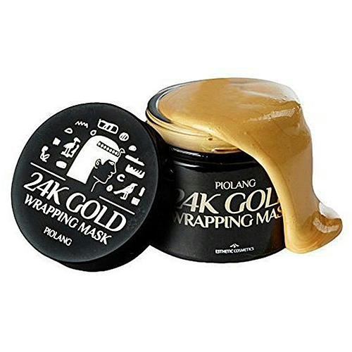 Esthetic House Маска-плёнка для лица с 24 каратным золотом - Piolang 24k gold wrapping mask, 80мл — изображение 2