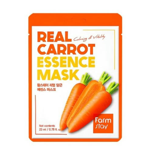 FarmStay Маска тканевая с экстрактом моркови - Real carrot essence mask, 23мл