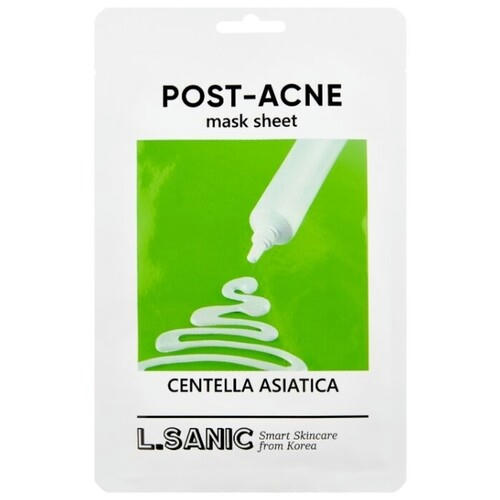 L.Sanic Набор тканевых масок с экстрактом центеллы «против постакне» - Asiatica post-acne mask, 3шт — изображение 2