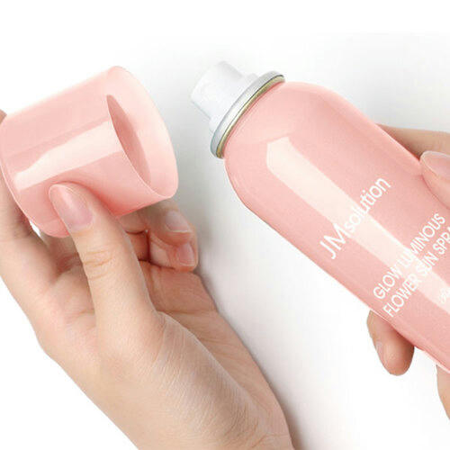 JMsolution Спрей для лица солнцезащитный с розовой водой - Glow luminous flower sun spray, 180мл — изображение 2