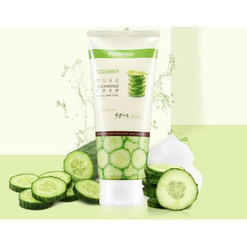 FarmStay Пенка для умывания с экстрактом огурца - Cucumber pure cleansing foam, 180мл — изображение 2