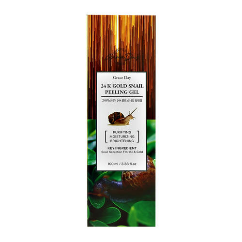 Grace Day Отшелушивающий гель с золотом и муцином улитки - Gold Snail 24K Peeling Gel, 100мл — изображение 3
