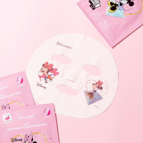 JMsolution Маска тканевая с гранатом – Disney collection selfie nourishing pomegranate mask, 30мл — изображение 2