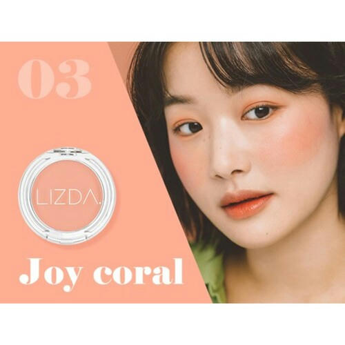 Lizda Румяна пастельные тон 03 коралловое удовольствие - mellow mood fit cheek joy coral, 4,5г — изображение 2