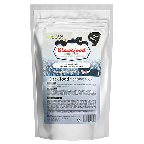 Inoface Маска альгинатная с древесным углем - Blackfood modeling mask, 200г