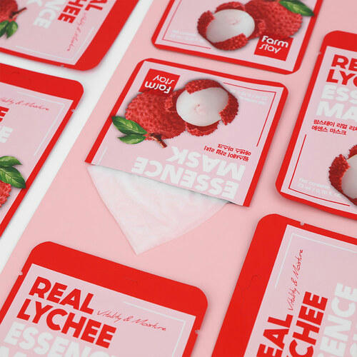 FarmStay Маска тканевая с экстрактом личи - Real lychee essence mask, 23мл — изображение 3