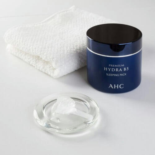 AHC Крем-маска ночная увлажняющая - Premium hydra B5 sleeping pack, 100мл — изображение 3