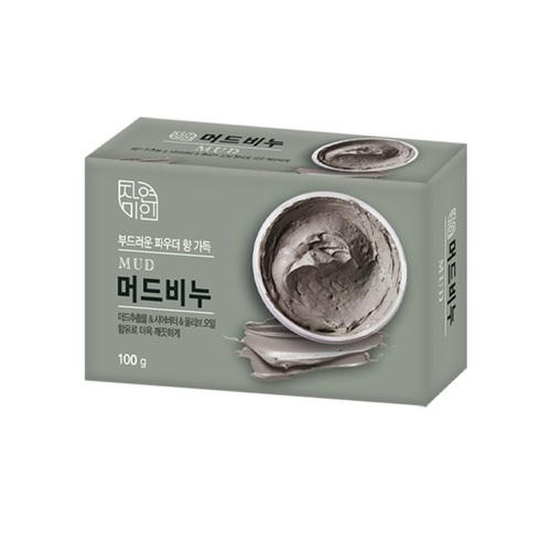 Mukunghwa Мыло массажное с экстрактом масла Ши - Mud massage soap, 100г — изображение 2